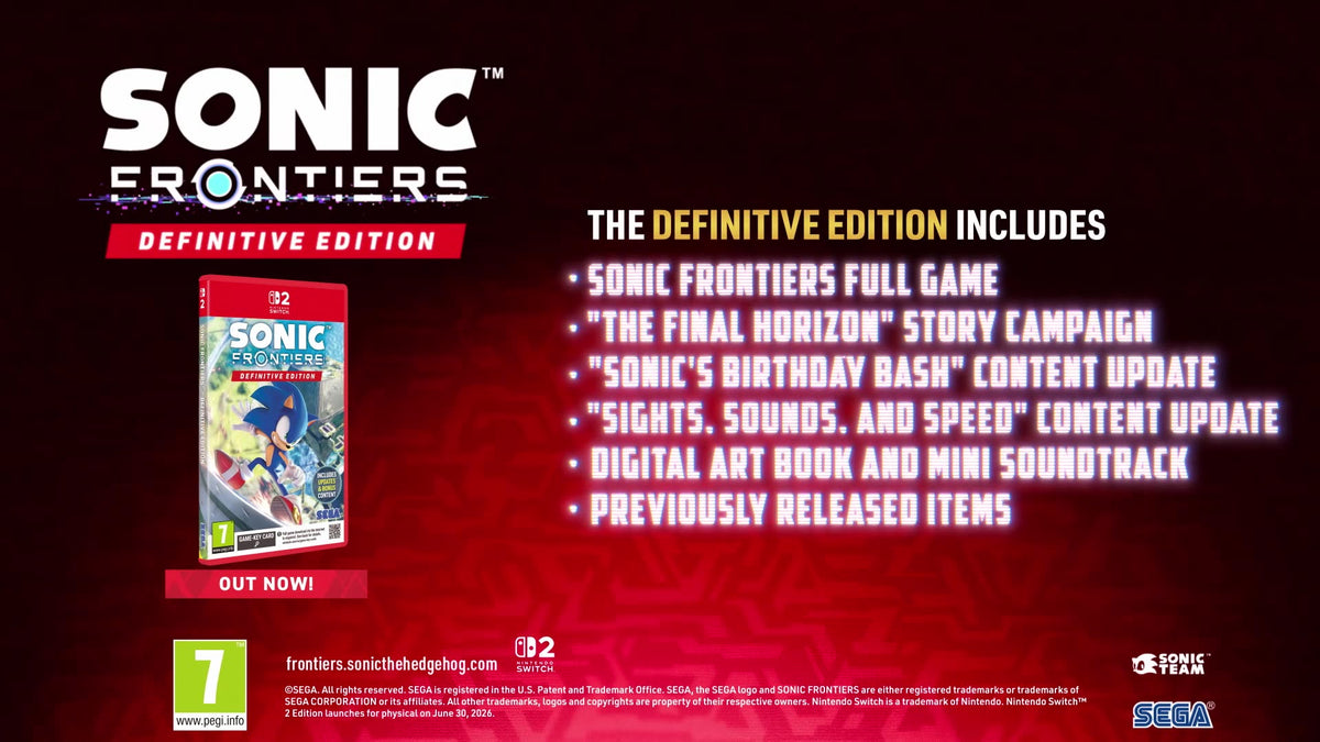 Sonic Frontiers Definitive Edition (Switch 2)