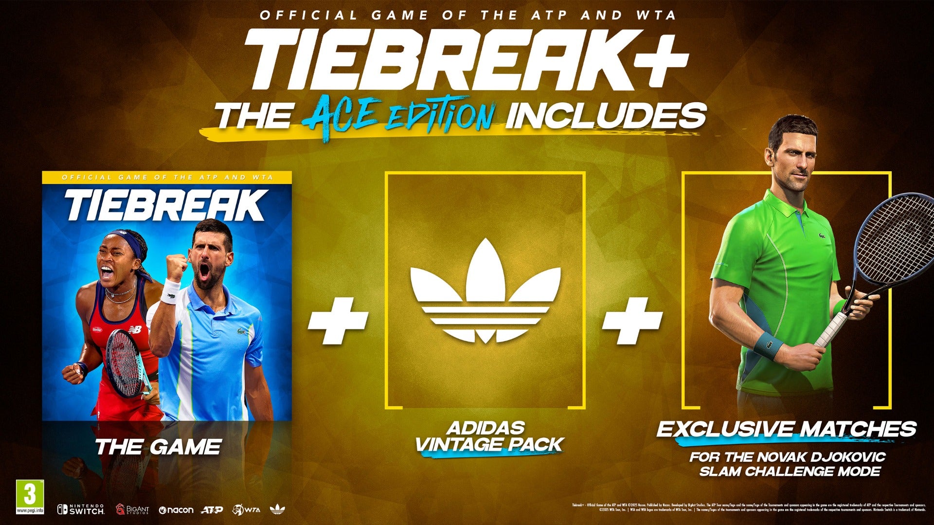 TIEBREAK: Official Game of the ATP & WTA - ACE Edition (Switch)