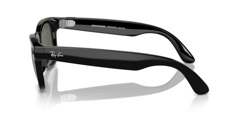 RAY-BAN META WAYFARER GLASSES - MATTE BLACK/GRAPHITE GREEN (RW4008)