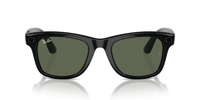 RAY-BAN META WAYFARER GLASSES - MATTE BLACK/GRAPHITE GREEN (RW4008)