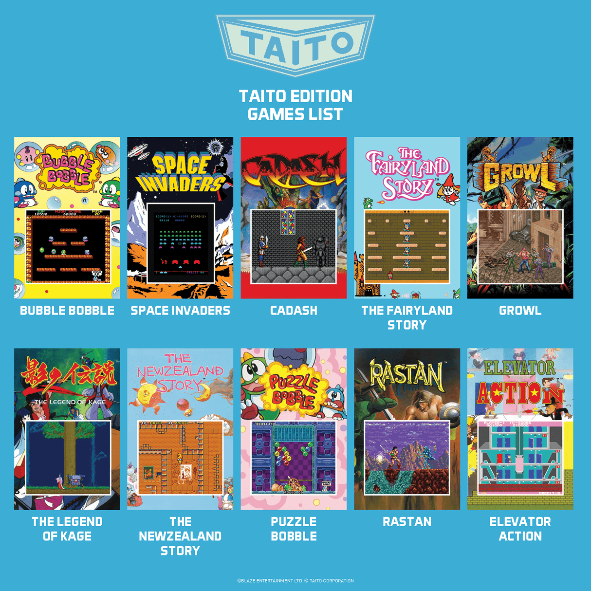 Blaze Evercade Alpha Arcade - Taito