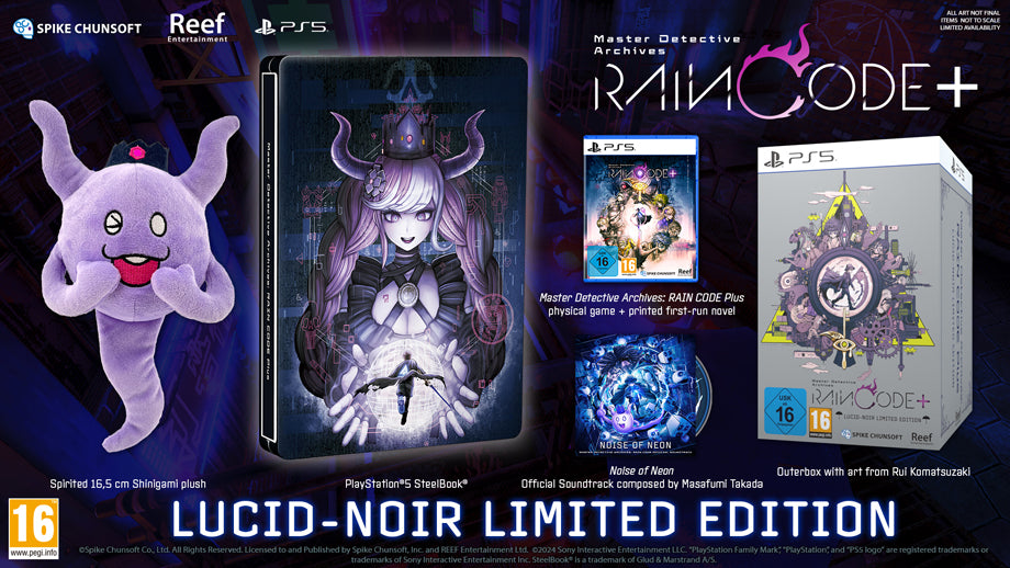 Master Detective Archives: RAIN CODE Plus Lucid-Noir Limited Edition (PS5)
