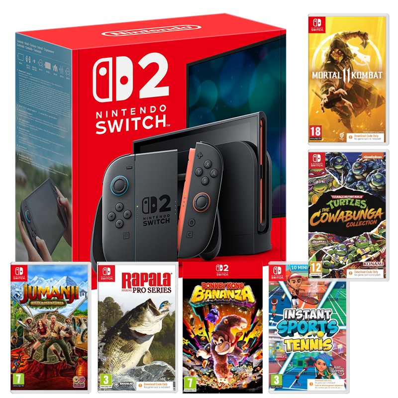 Nintendo Switch 2 Mario Kart World Bundle w/ Donkey Kong Bananza, Mortal Kombat 11 and 4 more games