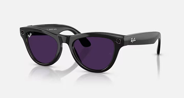 RAY-BAN META SKYLER GLASSES (RW4010) - SHINY BLACK/CLEAR