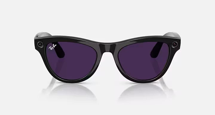 RAY-BAN META SKYLER GLASSES (RW4010) - SHINY BLACK/CLEAR