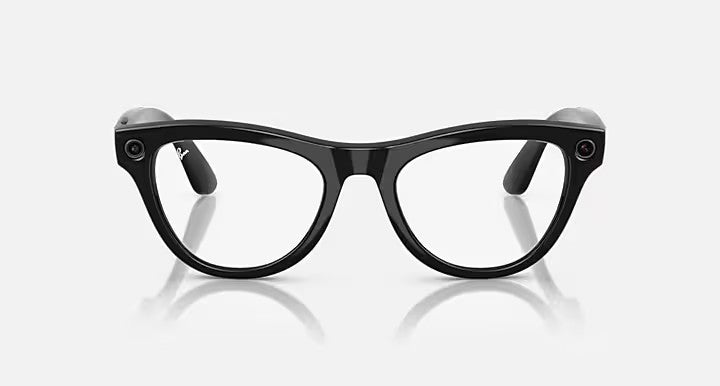 RAY-BAN META SKYLER GLASSES (RW4010) - SHINY BLACK/CLEAR