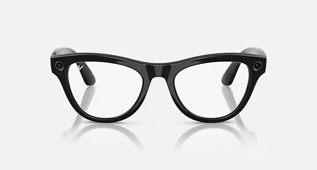 RAY-BAN META SKYLER GLASSES (RW4010) - SHINY BLACK/CLEAR