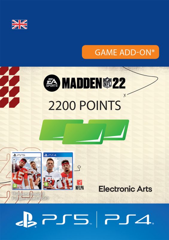MADDEN NFL 22 - 2200 Madden Points - UK account