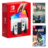 Nintendo Switch OLED Console - White, LEGO Star Wars: The Skywalker Saga and Hogwarts Legacy