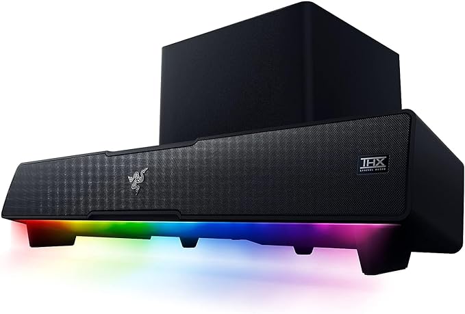 Razer Leviathan V2 PC Gaming Soundbar with Subwoofer and THX Spatial