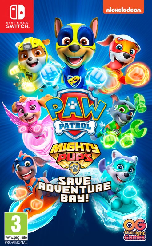 Paw Patrol Mighty Pups Save Adventure Bay! [Code In A Box] (Switch)