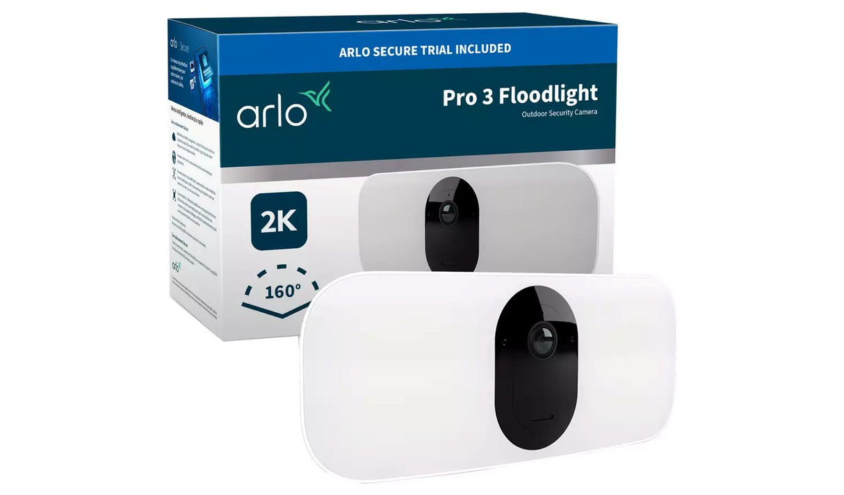 Arlo Pro 3 Floodlight Outdoor Security Camera - White