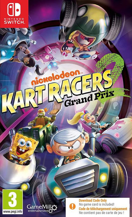 Nickelodeon Kart Racers 2: Grand Prix [Code In A Box] (Switch)