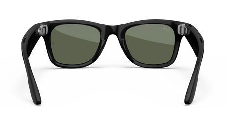 RAY-BAN META WAYFARER (GEN 1) GLASSES - SHINY BLACK/G-15  GREEN - LARGE