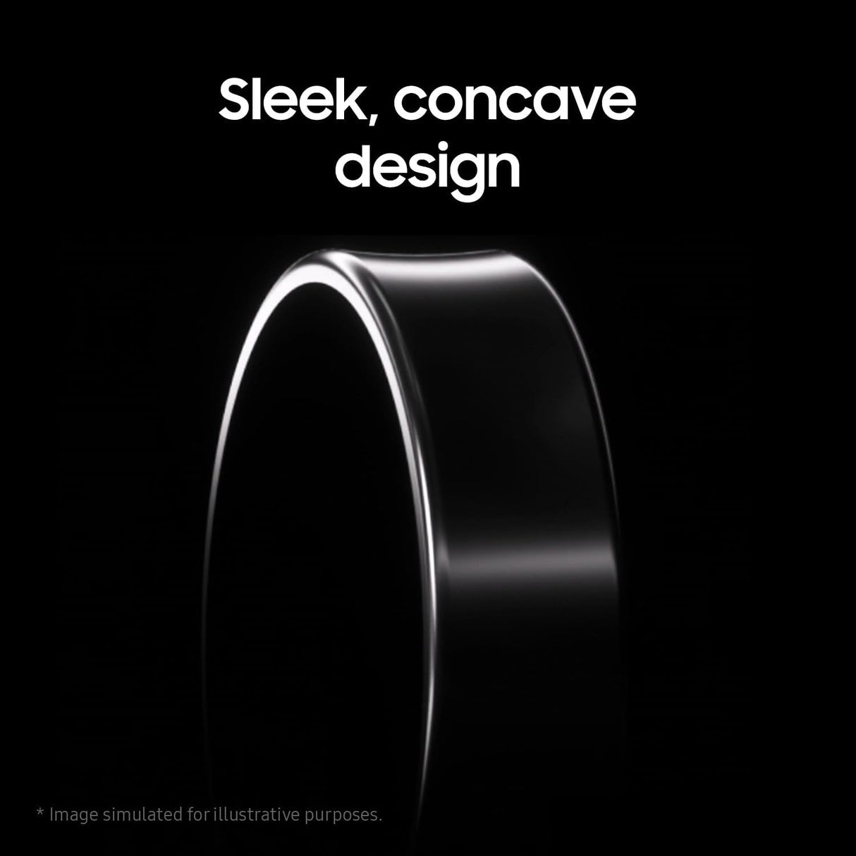 Samsung Galaxy Ring - Titanium Black: Size 5