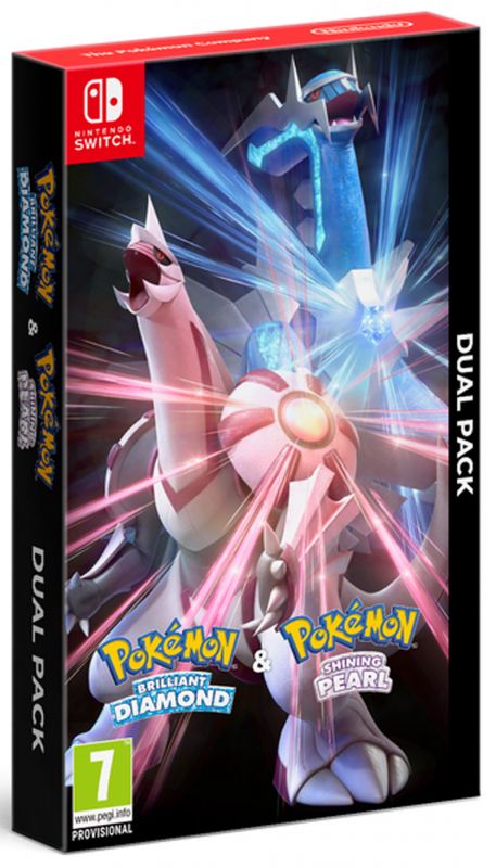 Pokemon Brilliant Diamond + Pokemon Shining Pearl Double Pack With FREE Steelbook (Switch)