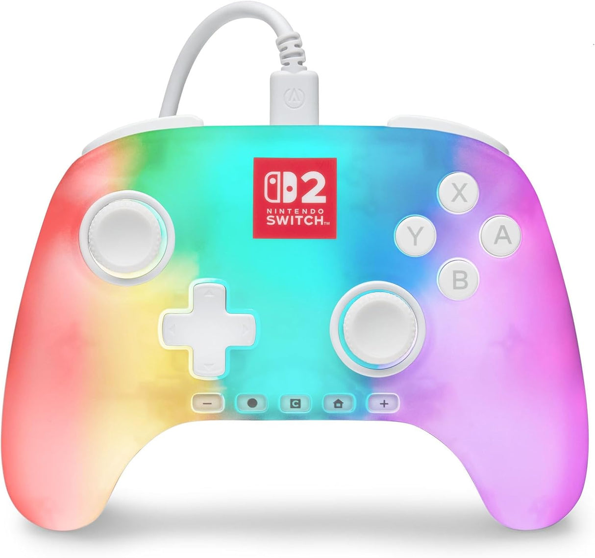 PowerA Advantage Wired Controller with Lumectra - White (Switch 2)
