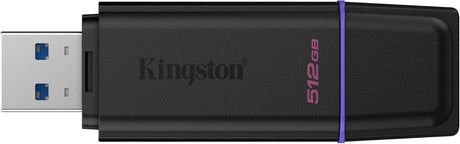 Kingston Technology DataTraveler 512GB Portable USB 3.2 Gen 1 Exodia Black/Purple