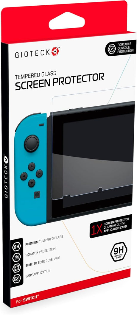 Gioteck 9H Tempered Glass Screen Protector for Nintendo Switch