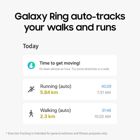 Samsung Galaxy Ring - Titanium Silver: Size 7