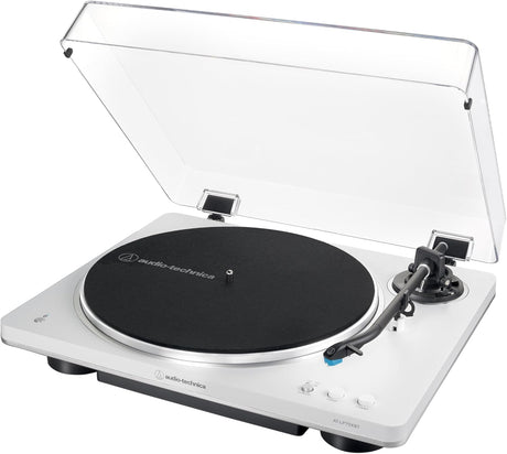 Audio Technica AT-LP70XBT Fully Automatic Bluetooth Turntable - White/Silver