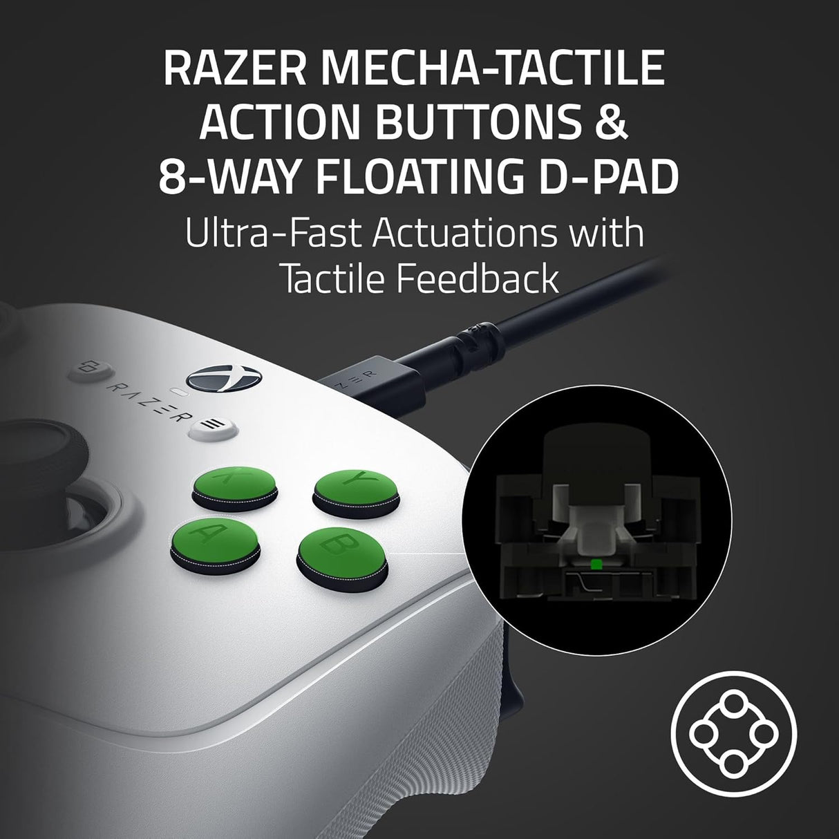 Razer Wolverine V3 Tournament Ed. for Xbox X|S & PC -  White