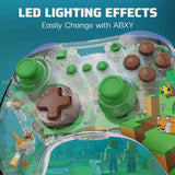 PDP REALMz Wireless LED Light-up Pro Controller: Minecraft Forest (Switch)
