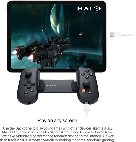 BACKBONE One Mobile Gaming Controller For Android & iPhone 15 Series (USB-C) - Black - Gen 2