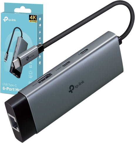 TP-Link UH6120C Docking Station USB-C HDMI 1GbE Grey