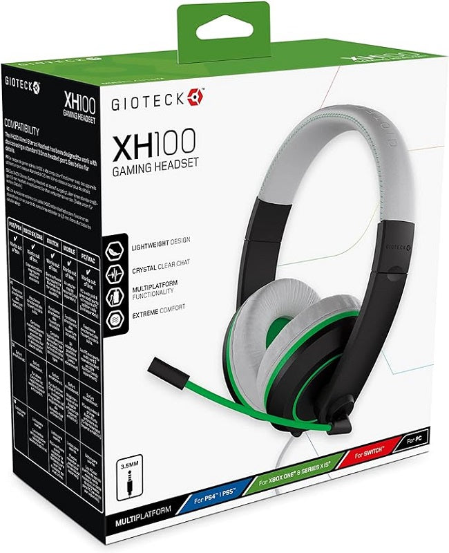 XH100X Wired Stereo Headset Universal Green White (Xbox Series X)
