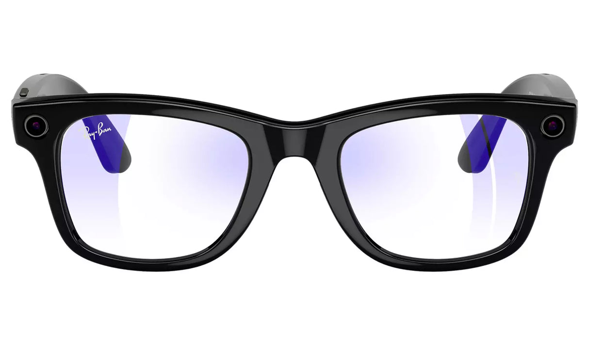 RAY-BAN META WAYFARER (GEN 1) GLASSES - SHINY BLACK/CLEAR