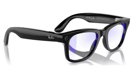 RAY-BAN META WAYFARER (GEN 1) GLASSES - SHINY BLACK/CLEAR