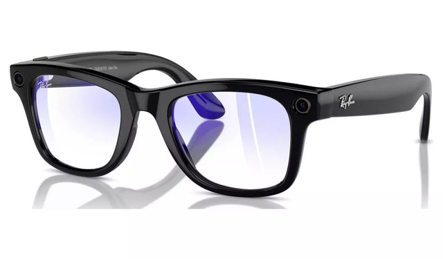 RAY-BAN META WAYFARER (GEN 1) GLASSES - SHINY BLACK/CLEAR