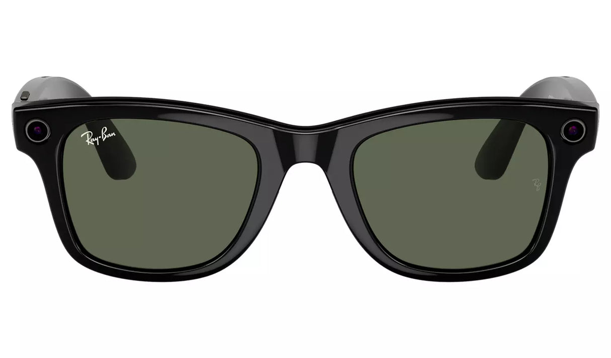 RAY-BAN META WAYFARER (GEN 1) GLASSES - SHINY BLACK/G-15