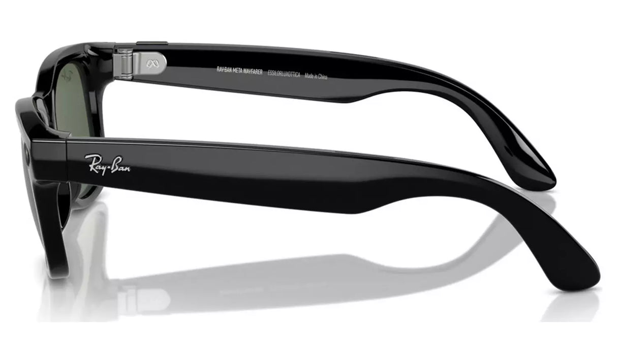 RAY-BAN META WAYFARER (GEN 1) GLASSES - SHINY BLACK/G-15