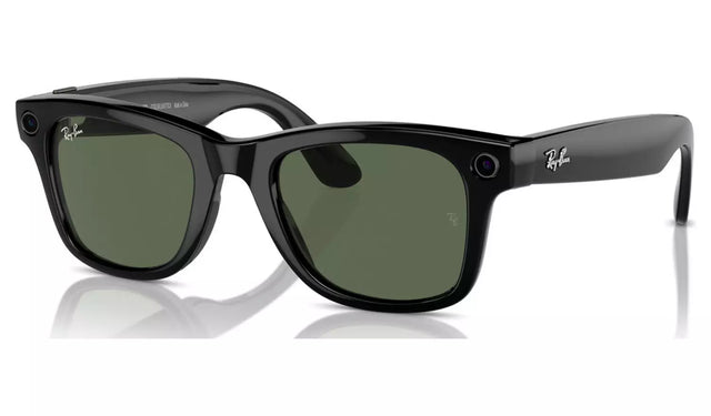 RAY-BAN META WAYFARER (GEN 1) GLASSES - SHINY BLACK/G-15
