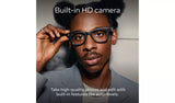 [NEW SKU] RAY-BAN META WAYFARER (GEN 1) GLASSES - MATTE BLACK/CLEAR TO  GRAPHITE GREEN