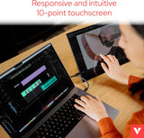 Verbatim PMT-14 Portable Monitor with Touchscreen, 14" 1080P Full HD @ 60Hz, HDMI/Type-C/USB-C