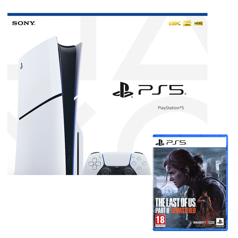 PlayStation 5 Console [Model Group - Slim] with The Last of Us Part II: Remastered (PS5)