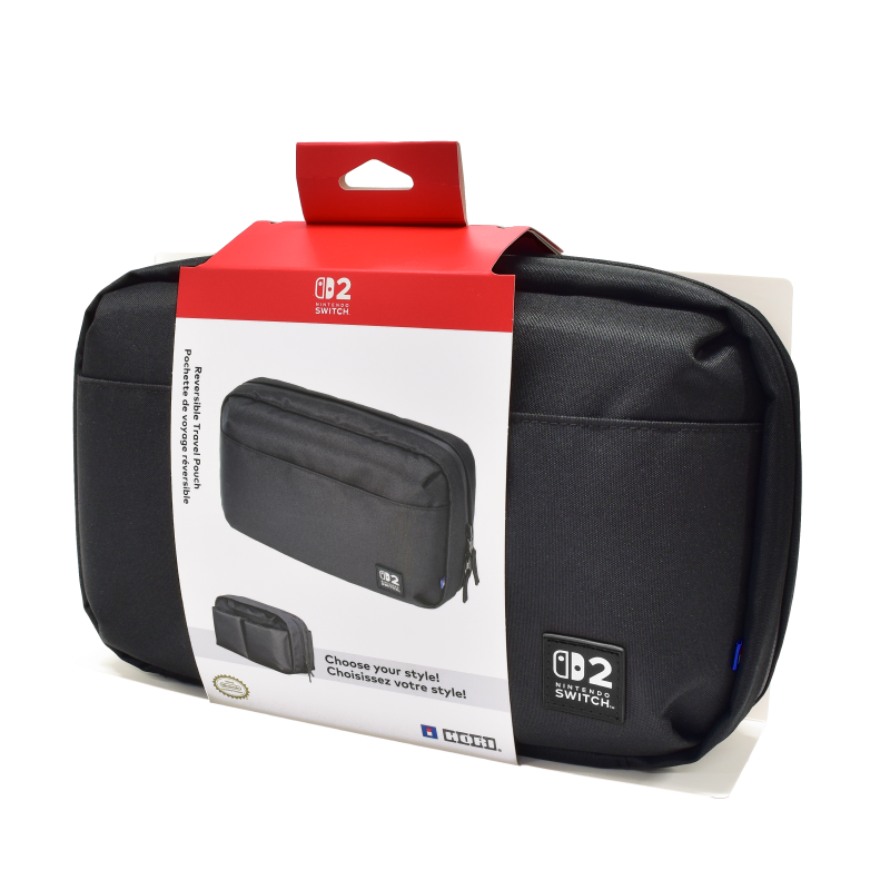 HORI Reversible Travel Pouch (Black) for Nintendo Switch 2