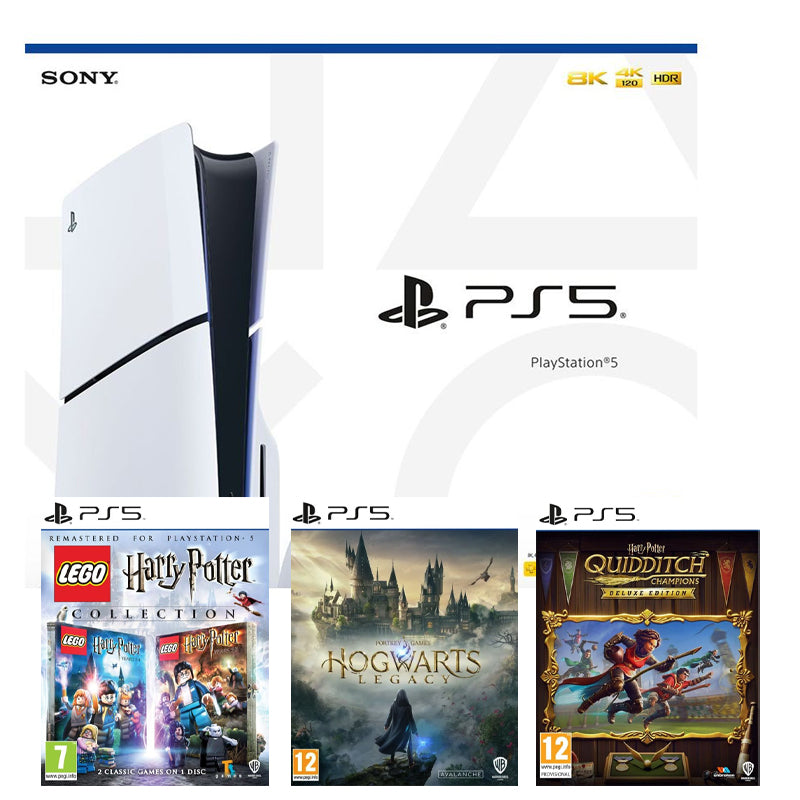 PlayStation 5 Console Slim with LEGO Harry Potter Collection, Hogwarts Legacy & Quidditch Champ(PS5)