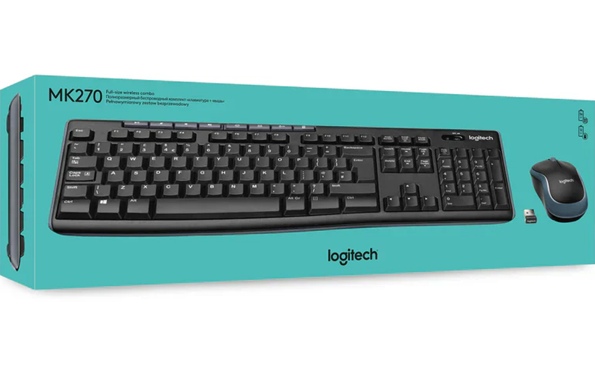 Logitech MK330 Wireless Desktop Keyboard and Mouse Combo for Windows