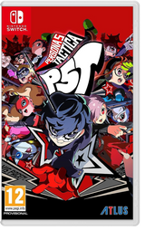 Game box for 'Persona 5 Royal' on Nintendo Switch with character illustrations and branding.