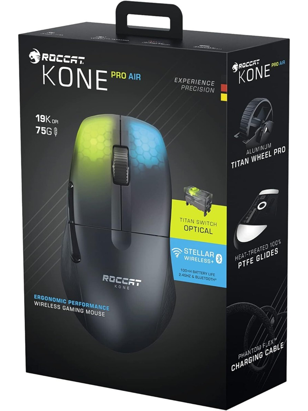 Roccat Kone Pro Air Optical Gaming Mouse (Black)