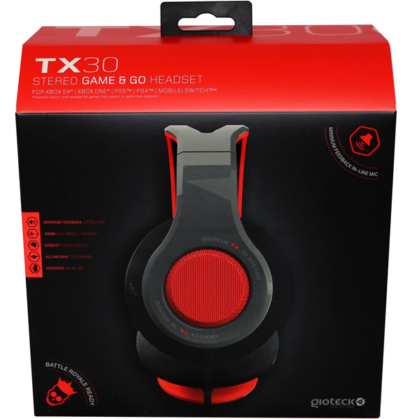Gioteck TX-30 Red Headset