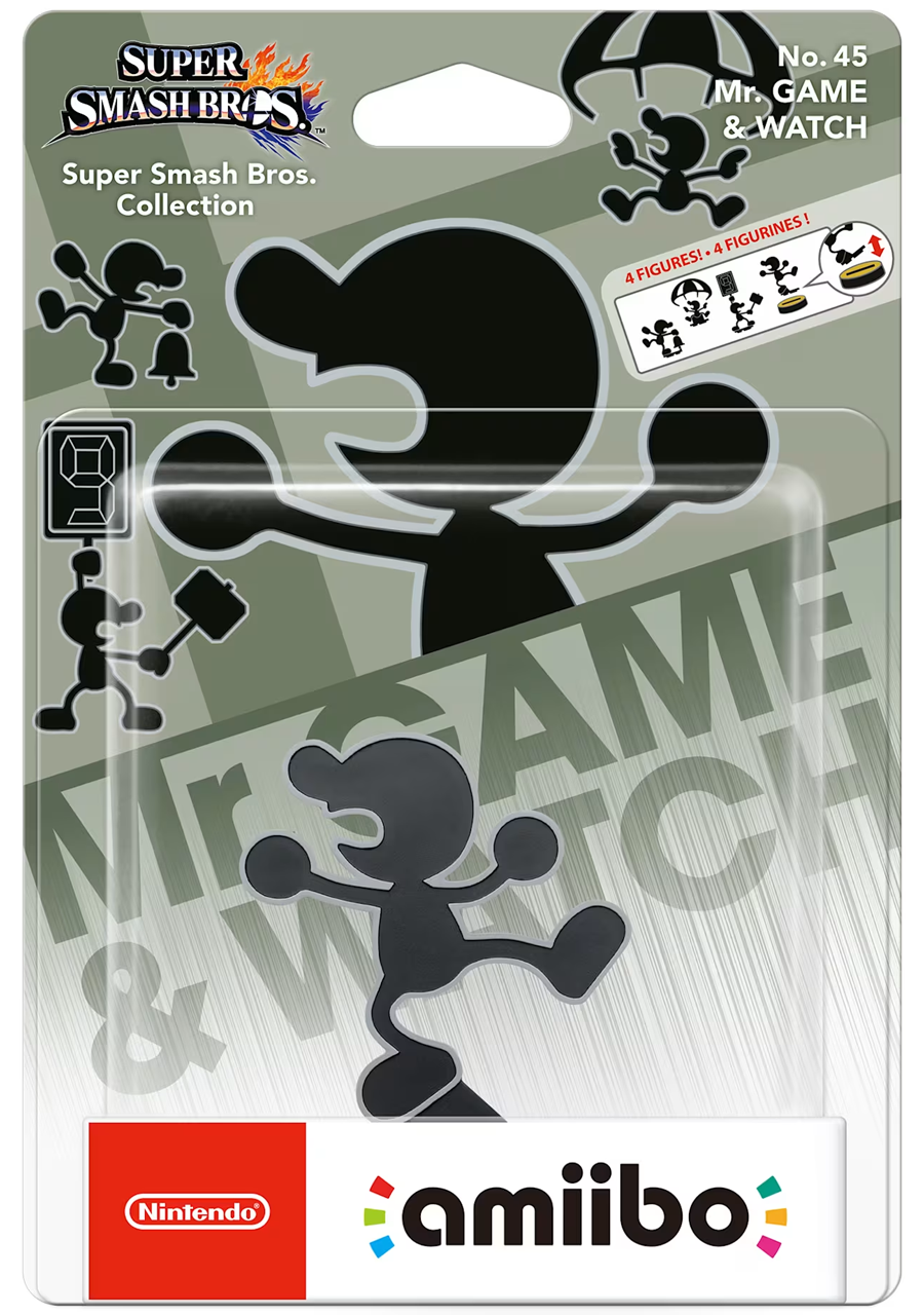 Mr Game & Watch - Super Smash Bros Collection No. 45 (amiibo)