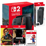 Nintendo Switch 2 Console with Carry Case, Cyberpunk 2077, Hitman WOA + 256GB Micro SD Card