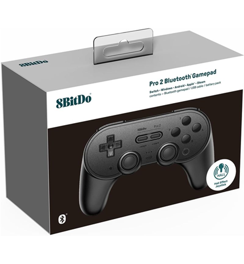 8BitDo Pro 2 Bluetooth Gamepad - Black