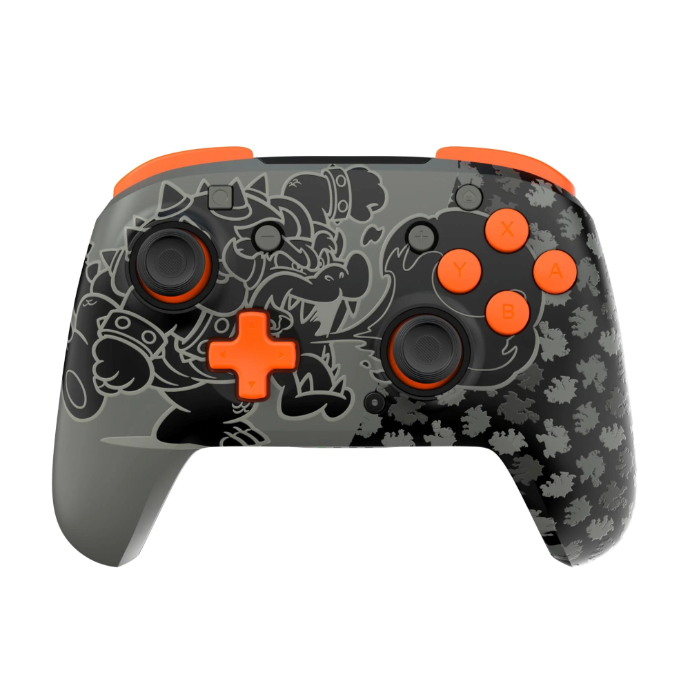 PDP Rematch Glow Wireless Plus Controller for Nintendo Switch (Blackout Bowser)