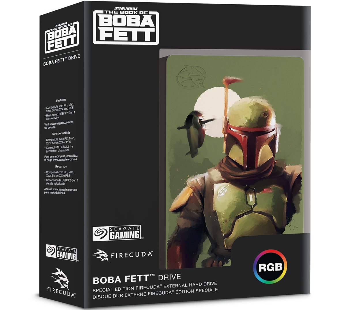 Seagate FireCuda HDD 2TB - Star Wars Boba Fett